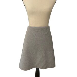 NWT XL Madison D’Amelie Paris  lined gray grey pencil skirt wool look 18” length